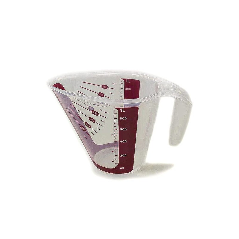 Tupperware Backen Messgenau 1,0 L erdbeerrot Messbecher Backen Messfix CombiPlus