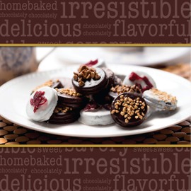 Barnetts Fathers Day 6 Chocolate Cookies Gift Basket, Gourmet Chocolate Covered Candy Gifts for Food Delivery, Spring Candy Treats Baskets Ideas for Dad, Husband, Brother, Son, Grandfather, Father, Grandmother, Daughter, Mother, Grandma