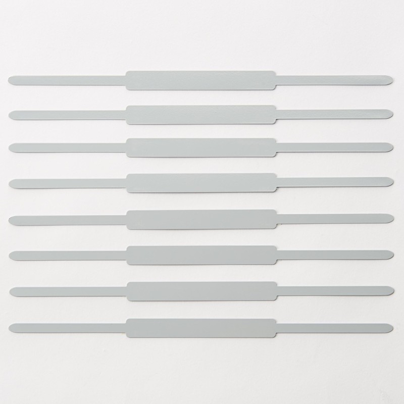 MUJI NDB23A9S Steel Paper Fasteners, Light Gray, Approx. 8.1 x