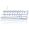 DIERYA 60% Mechanical Keyboard, DK61se Wired Gaming Keyboard with Blue