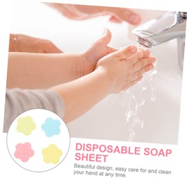 Beavorty Pack Mini Hand Soap Sheets Scented Soap Flakes for Travel Hotel Store Public Toilet Odorless Easy to Carry Random