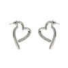 fdsmall Heart Hoop Earrings for Women Gold Silver Earrings Cubic