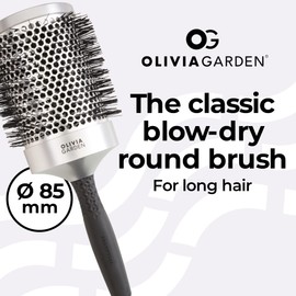 Olivia Garden - Essential Blowout Classic Hair Brush 83mm Heat Resistant Aluminium and Anti-Static
