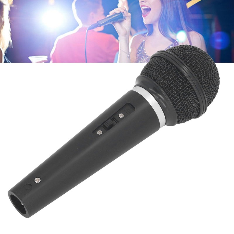 Handheld Dynamic Cardioid Wired Vocal Microphone for Singing with Noise