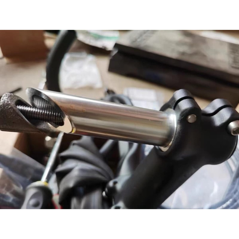 ZUKKA 自転車ステムライザーアダプター 22.2mm 自転車フォークステムクイル ハンドルバーエクステンダー ロードマウンテンサイクリング用 シルバー