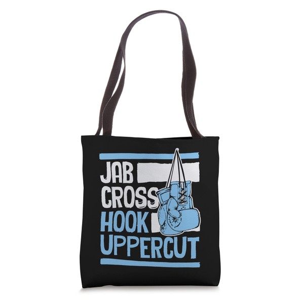 Jab Cross Hook Uppercut Funny Best Kickboxing Boxing Tote Bag