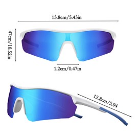 JINGTOPS Children's Sunglasses Youth Cycling Sunglasses for Boys Girls (Blue)