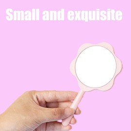 Eabdice 6 Stücke Handheld Handspiegel, Tragbarer Schminkspiegel, Reise Schminkspiegel, für Reisen, Camping, Hause, 6 Farben, für Zuhause, Outdoor, Valentinstag, Geburtstag