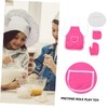 WOONEKY 1 Set Cooking Playset Girl Baking Apron Chef Hat