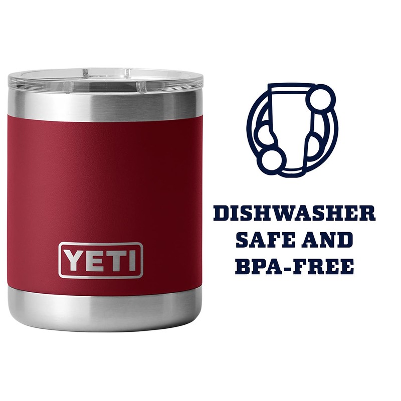 YETI Rambler 10 oz Lowball, Vacuum Insulated, Stainless Steel with