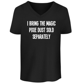 BH Cool Designs I Bring The Magic-Pixie dust Sold Separately. - Men's Soft & Comfortable V-Neck T-Shirt CP05 Black