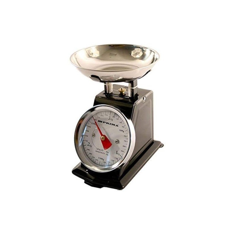 3kg Traditional Retro Mechanical Kitchen Weighing Scales (BLACK)
