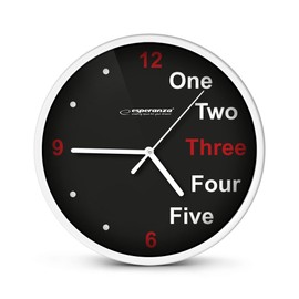 Esperanza EHC014W WALL CLOCK - PRAGUE - WHITE
