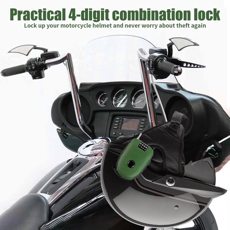 Combination Lock, 4 Digit Padlock, Small for Suitcases and Bicycles,