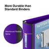 Staples 3-inch 3-Ring Better Binder, Purple, 2/Pack (ST55896-CCVS)