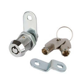 Goodheng Locks Tubular Cam Lock,Keyed Alike Removable Key Cam Lock for Vending Machine,RV Compartment,Camper Cabinet,ATM,Tool Box,Arcade Machine,Chrome,7/8 Inch 90° (23mm) 1 Set