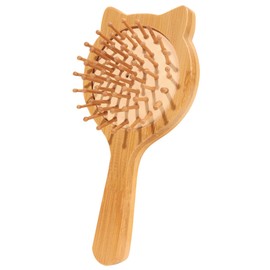 Gatuida Cute Cartoon Cat Hair Brush Bamboo Styling Comb for Women Durable Massage Brush for Straightening Thin Hair Unique present Option