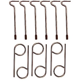 Emergency Keys for Bed&Bath Interior Door Locksets Key Pin for Schlag Interior Privacy Door Lock Compatible for Bedroom Bathroom (Round Pin+Flat Pin Key)