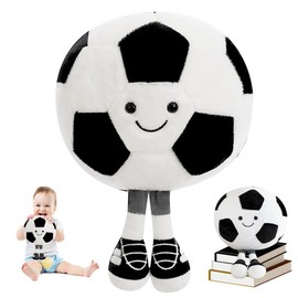 DAJASD Plush Football Toy, 25 cm Plush Football, Football Plush Toy Toy, Football Cushion Plush Toy, Football Plush Cushion, Football Gifts Boys for Football Lovers and Boys Girls