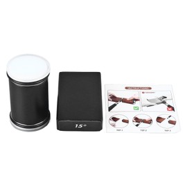 Rolling Knives Sharpener 15° 20° Versatile High Hardness Tumbler Knives Sharpener Kit for Kitchen Knives Scissors Black