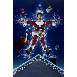 KYFQSDZ Christmas Vacation Diamond Art Painting by Number Kits, Round Full Drill Crystal Rhinestone Embroidery Diamond Arts for Home Wall Decor 12x16in