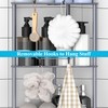 HuggieGems 4 Tier Floor Standing Corner Shower Caddy Organizer Shelf