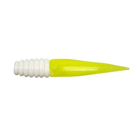 Bobby Garland Slab Slay'R Soft Plastic Crappie Fishing Lure, Fishing Gear and Accessories, 2", Bone White Chartreuse