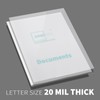Binditek 50 Pack 20 Mil Frosted Polycover, Semi-Transparent Binding Covers,