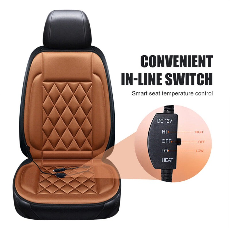 CP-AUTO Car Heated Seat Cover SUV Trucks 12V Universal Warmer