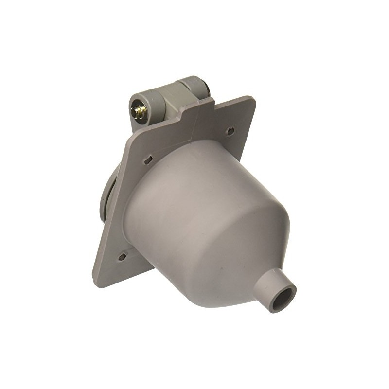 Hubbell Wiring Systems HBL61CM65 Nylon Compact Weatherproof Panel Mount Outlet