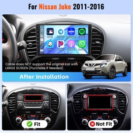 Realdio [4+64G] Car Stereo Radio for Nissan Juke 2011 2012 2013 2014 2015 2016 with Wireless CarPlay Android Auto MirrorLink 32EQ Bluetooth 5.0