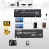 Unbranded HDMI Switch 4X2 With Audio Separation 4 in 2