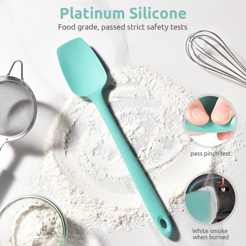 U-Taste Extra-Long 600ºF Heat Resistant Spatula Spoon: 14" Silicone Spoonula