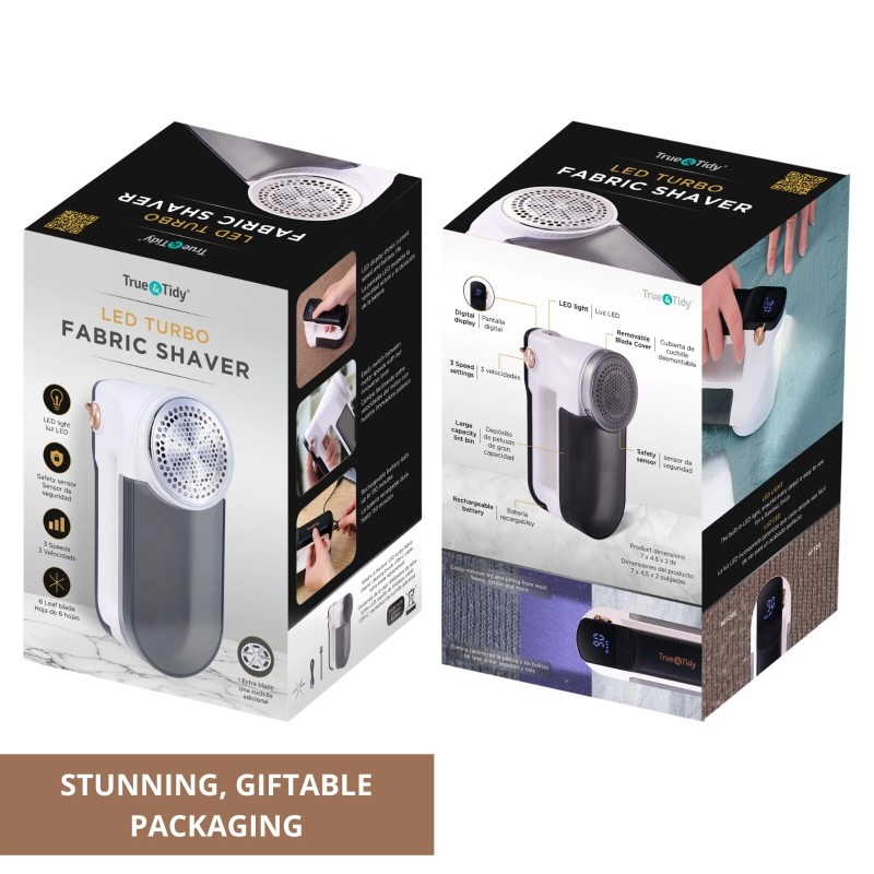 True & Tidy LED Turbo Fabric Shaver With Digital Display