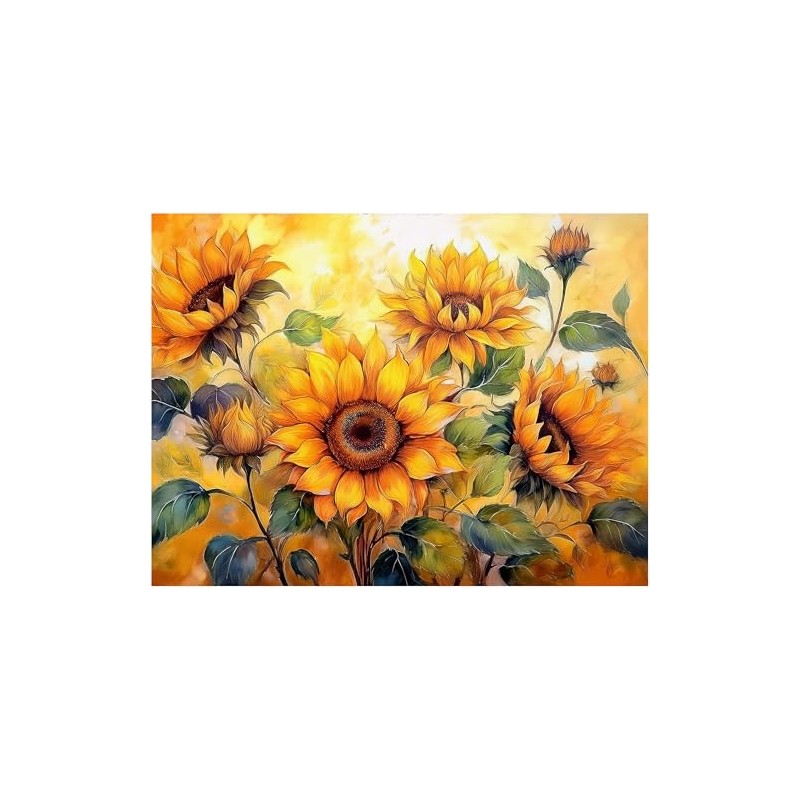 Sunflower Bouquet Pattern A969 Accent Tile Mural Kitchen Bathroom Wall