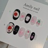 Cherry Cupcake [Handmade Nail Tip] Emily Nail - Short Square
