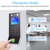 Bewinner Small Business Time Tracking, Fingerprint Stamp Clock and Face