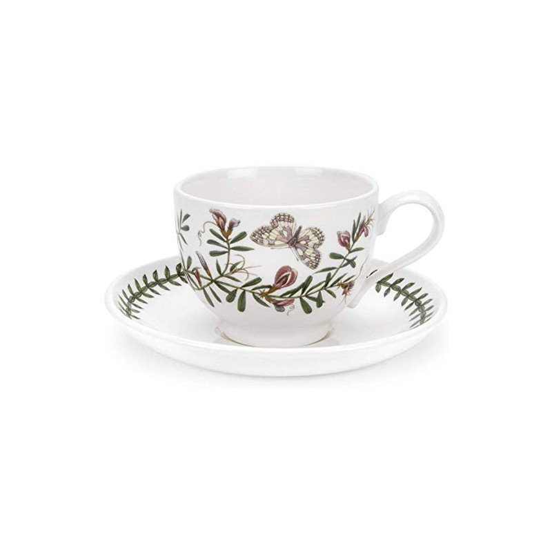 Portmeirion Botanic Garden Breakfast Cup & Saucer Traditional Common Vetch