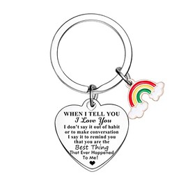 BESPMOSP Valentine Day Gifts for Him Her Couple Gifts I Love You Gifts for Husband Wife Boyfriend Girlfriend Couple Keyring Birthday Gifts Husband Keyring Gifts from Wife