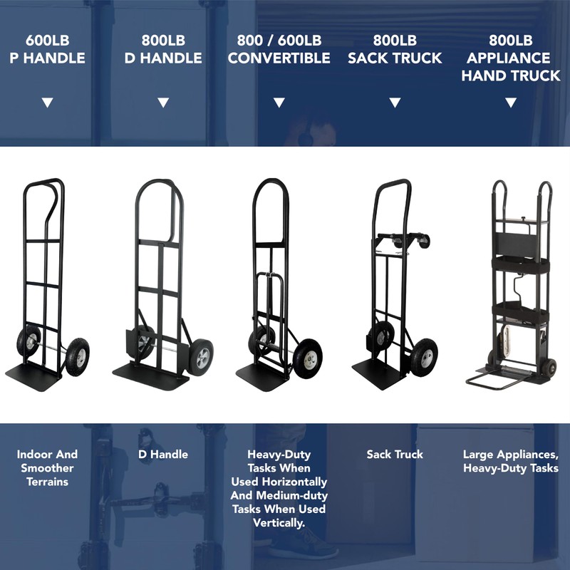 Olympia Tools 600 Lb Steel Hand Truck with P Handle