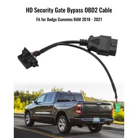 HD Security Gate Bypass OBD 2 Cable, OBD-ii OBD-2 Power Cable Detection Harness Fit for Dodge Cummins RAM 1500 2500 2018 2019 2020 2021