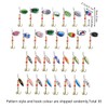AIMALL 30PCS Spinner Fishing Lure Set with Treble Hooks 2.4in