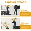 Toyvian 2Pcs Gold Reindeer Christmas Decoration Reindeer Figurine Christmas Reindeer