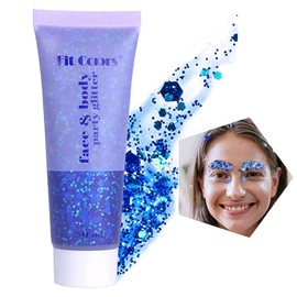 Chunky Glitter Gel Body Glitter Sequins for Face Nails Glitter Music Festival Glitter Sequins 50 ml