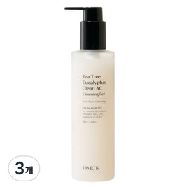 DMCK Tea Tree Eucalyptus Clean Arc Cleansing Gel, 3 packs, 200ml / DMCK 티트리 유칼립투스 클린 아크 클렌징 겔, 3개, 200ml