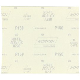Norton 68102 Hook and Loop Corner Sand Paper, 8 in X 7 in, P150 Grit, 8&quot quot