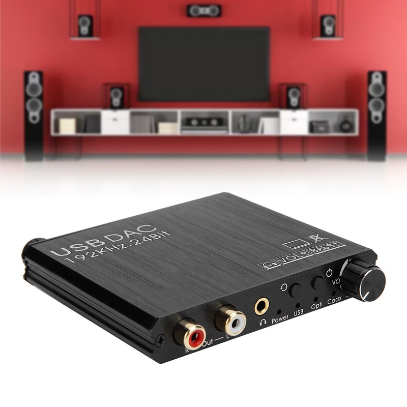 AY107 DAC Converter DigitaltoAnalog Audio Converter RCA 3.5mm Coaxial Optical
