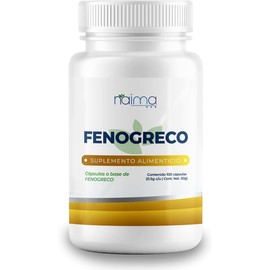 NAIMA Fenogreco, 100 cápsulas,  Suplemento Alimenticio 100 Puro  Ingredientes Naturales, Sin Aditivos ni Rellenos  Apoyo Digestivo, Bienestar...      