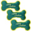 AB TOOLS 3PK Dog Merry Christmas Bone Plush Play Toy