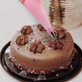 SNAIL GARDEN 38Pcs Silicone Pastry Bags Set, 9Pcs 3 Sizes Reusable Icing Piping Bags with 2Pcs Two-color Pastry Bags, 11Pcs Plastic Couplers+11 Frosting Bag Ties+5 Decorating Tips(12"+14"+16")